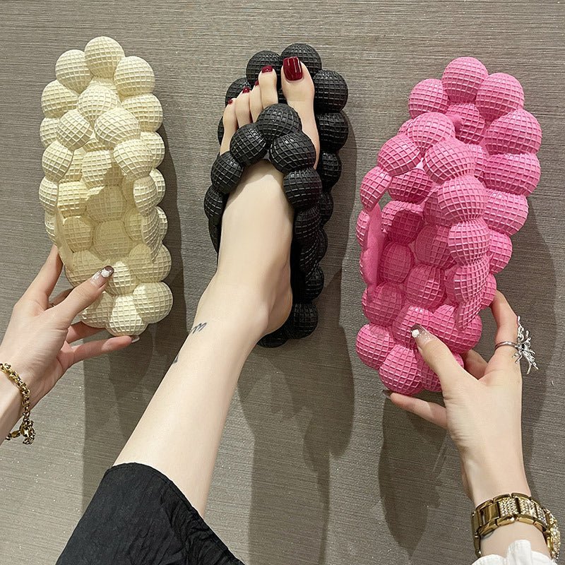 Bubble Slippers Summer Flip - flops Women Indoor Outdoor Flat Sandals Beach Shoes - Taylor K Shop