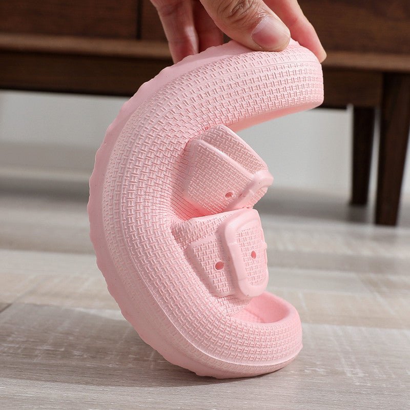 Buckle Slippers Women Outdoor Indoor Thick - soled Eva Bathroom Shoes - Taylor K Shop