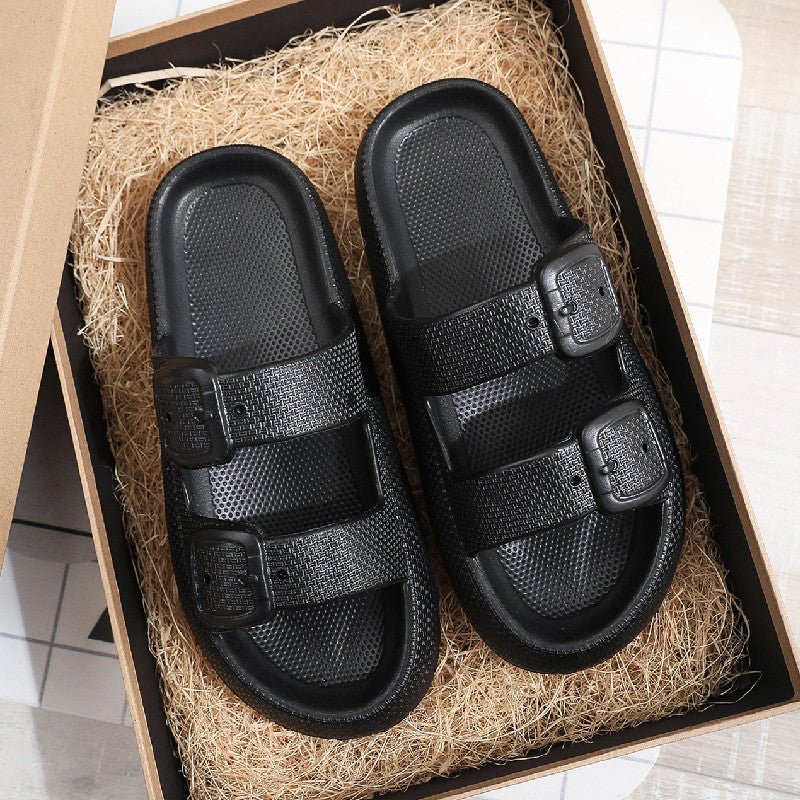 Buckle Slippers Women Outdoor Indoor Thick - soled Eva Bathroom Shoes - Taylor K Shop