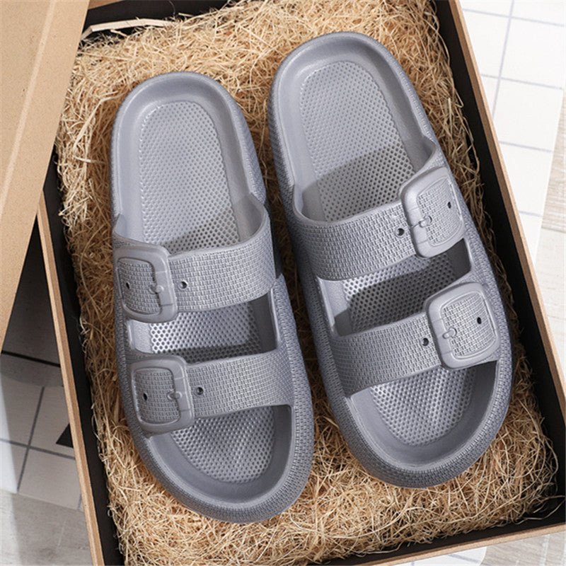 Buckle Slippers Women Outdoor Indoor Thick - soled Eva Bathroom Shoes - Taylor K Shop