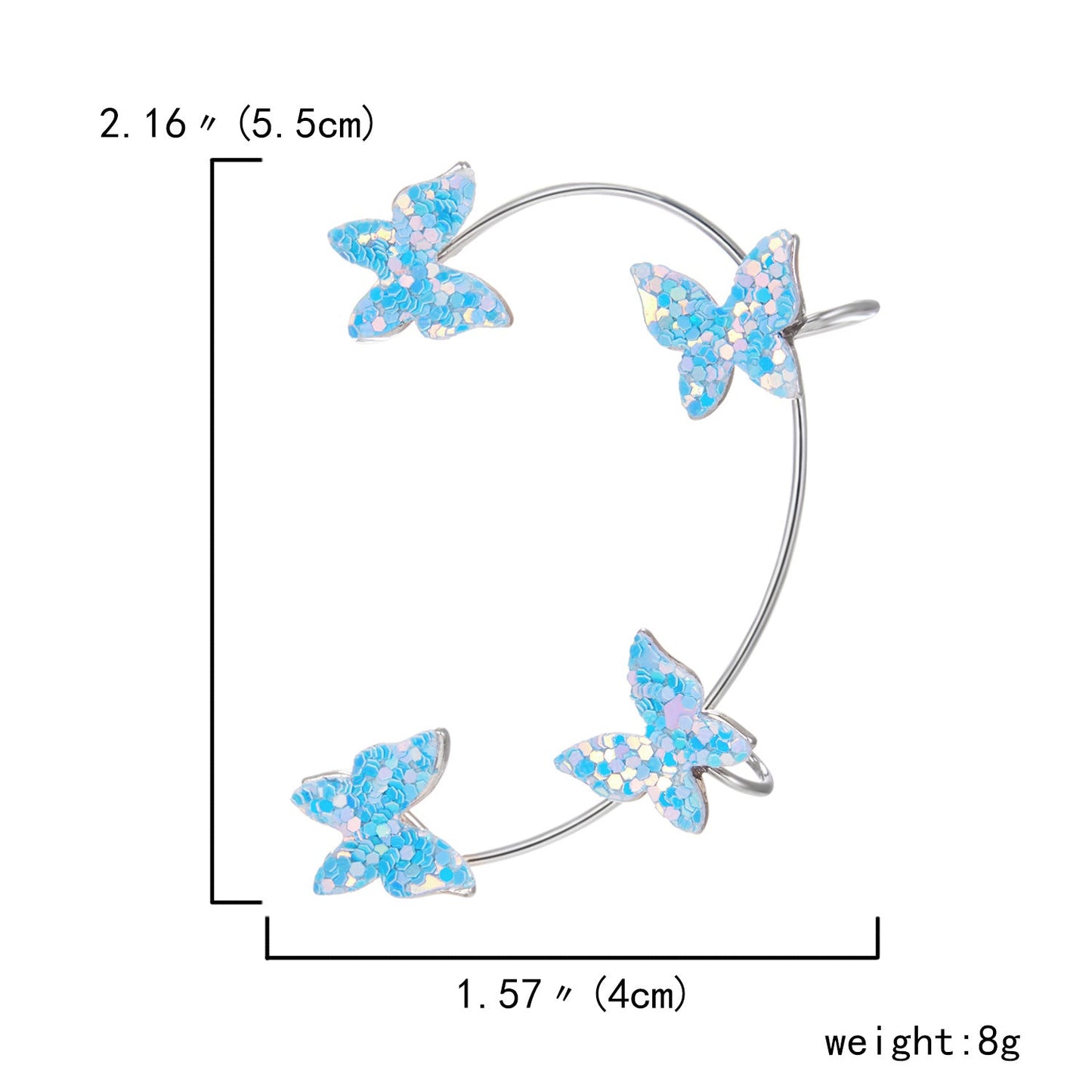Butterfly Earrings Without Pierced Ear Cuffs - Taylor K Shop