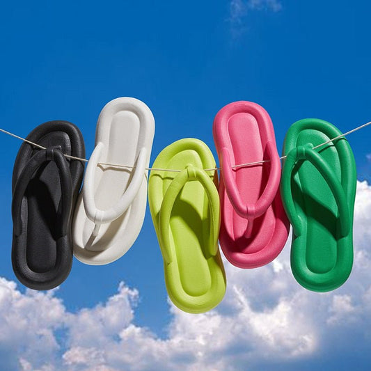 Candy Colors Summer Beach Flip Flops for Women 2023 New Soft Bottom Platform Slippers Woman Comfy Non Slip Flat Slide Sandals - Taylor K Shop