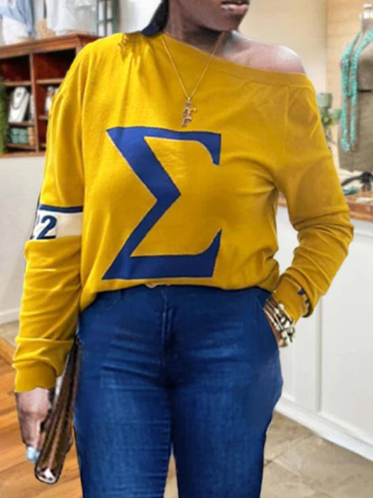 Casual Colorblock Sweatshirts Sigma Gamma Rho Style - Taylor K Shop
