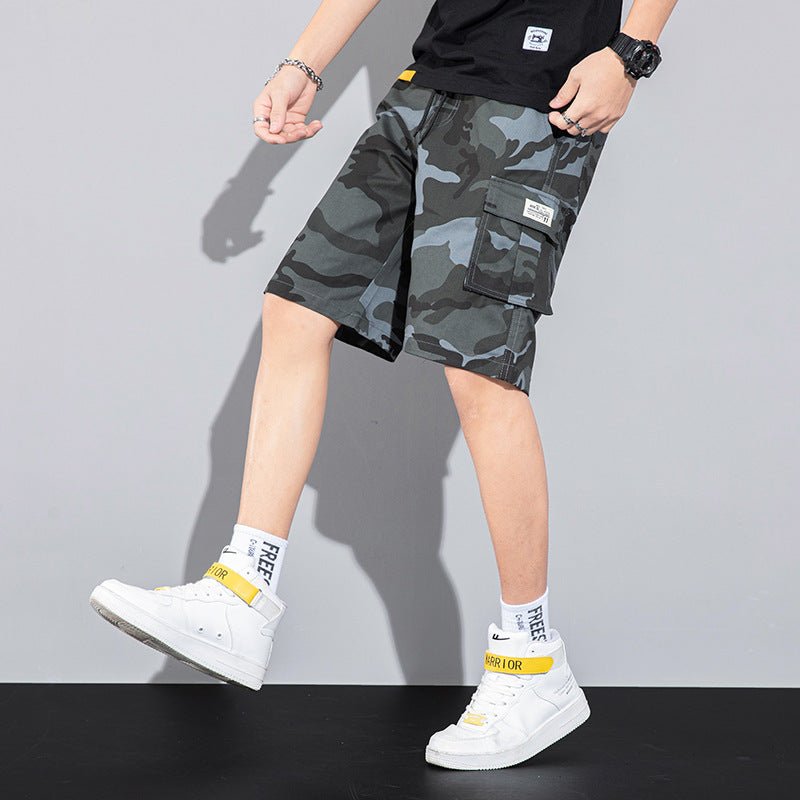 Casual Drawstring Cargo Shorts With Multi Pocket Summer Outdoor Men's Beach Pants - Taylor K Shop