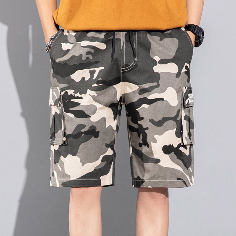 Casual Drawstring Cargo Shorts With Multi Pocket Summer Outdoor Men's Beach Pants - Taylor K Shop