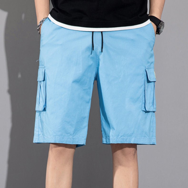Casual Drawstring Cargo Shorts With Multi Pocket Summer Outdoor Men's Beach Pants - Taylor K Shop