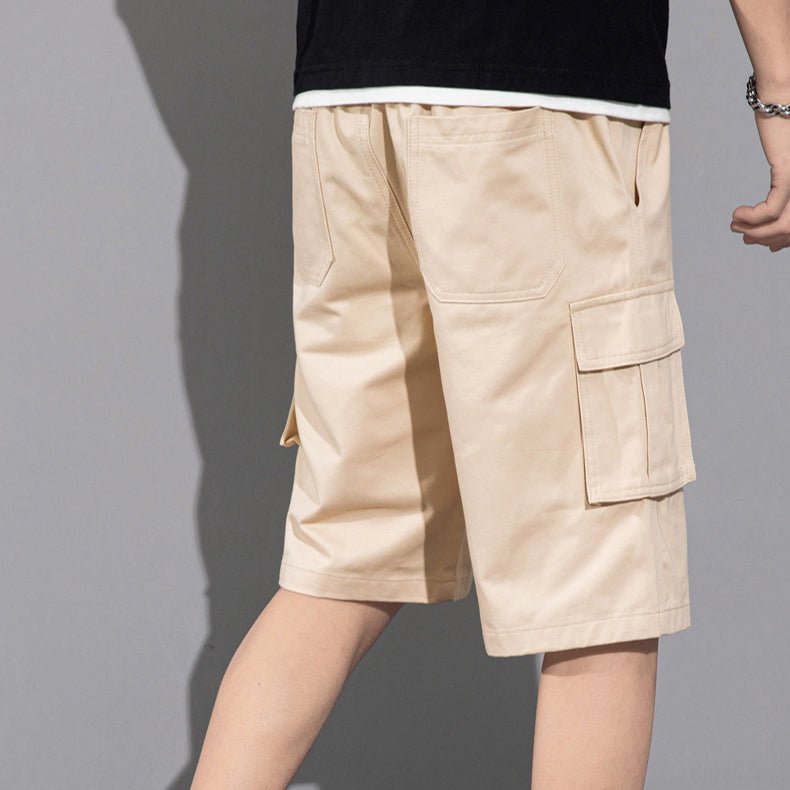 Casual Drawstring Cargo Shorts With Multi Pocket Summer Outdoor Men's Beach Pants - Taylor K Shop