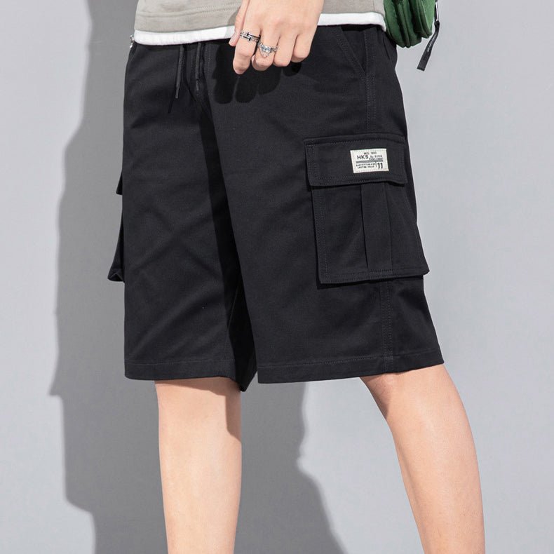Casual Drawstring Cargo Shorts With Multi Pocket Summer Outdoor Men's Beach Pants - Taylor K Shop