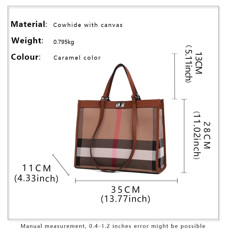 Casual Lady Large Capacity Shopping Bag Luxury Designer Leather Tote Bags Fashion Women Handbags Large Shoulder Bag - Taylor K Shop