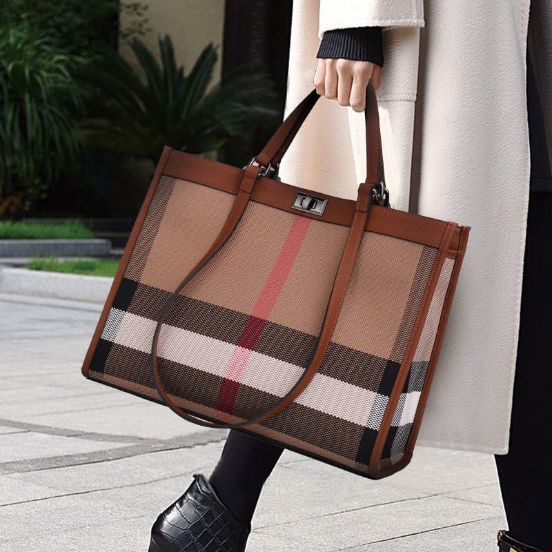 Casual Lady Large Capacity Shopping Bag Luxury Designer Leather Tote Bags Fashion Women Handbags Large Shoulder Bag - Taylor K Shop
