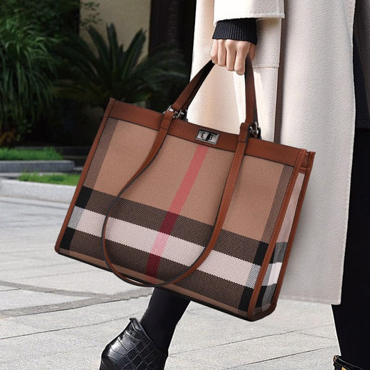 Casual Lady Large Capacity Shopping Bag Luxury Designer Leather Tote Bags Fashion Women Handbags Large Shoulder Bag - Taylor K Shop