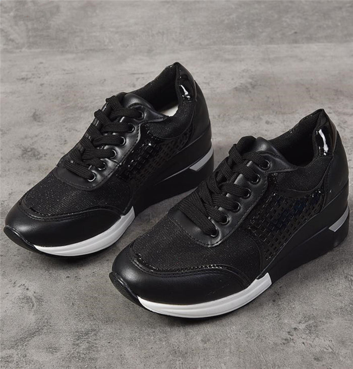 Casual Women's Sports Shoes Fashion Increased Large Size Single Shoes - Taylor K Shop