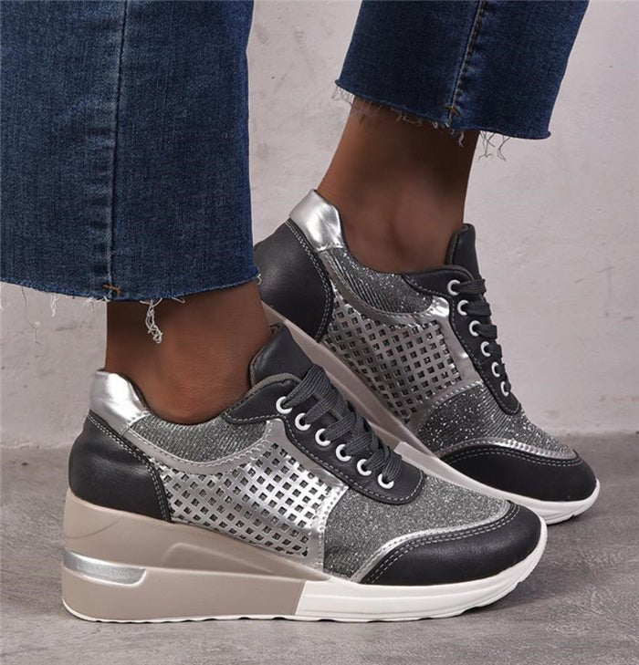 Casual Women's Sports Shoes Fashion Increased Large Size Single Shoes - Taylor K Shop