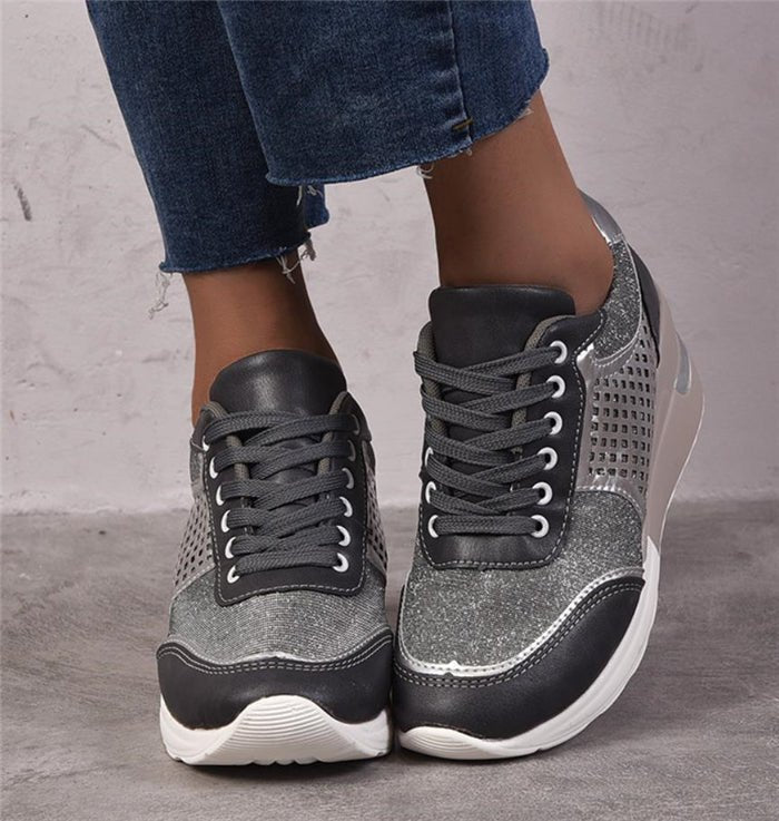 Casual Women's Sports Shoes Fashion Increased Large Size Single Shoes - Taylor K Shop