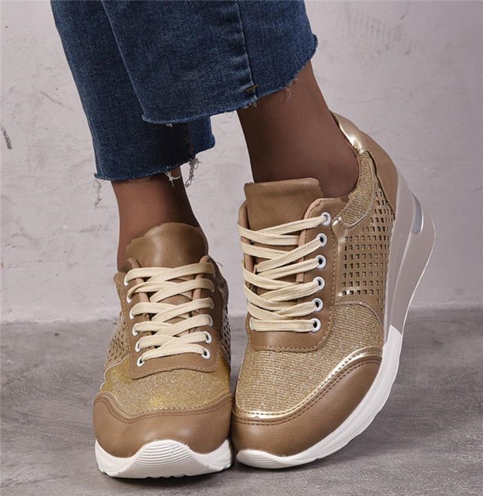 Casual Women's Sports Shoes Fashion Increased Large Size Single Shoes - Taylor K Shop