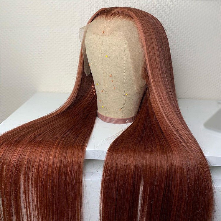 Chestnut Brown Pre - drawn Lace Wig With Baby Hair - Taylor K Shop