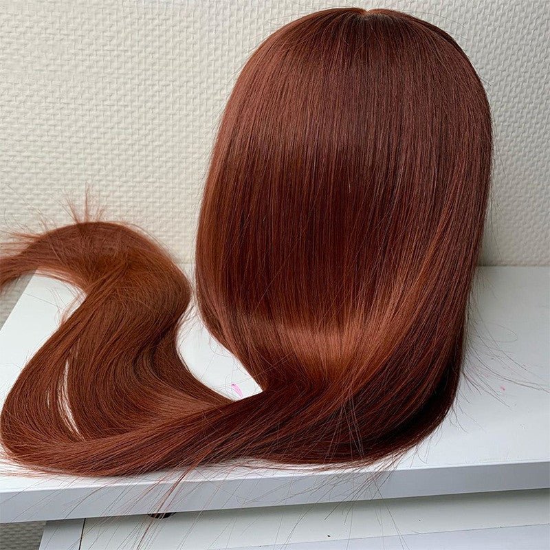 Chestnut Brown Pre - drawn Lace Wig With Baby Hair - Taylor K Shop