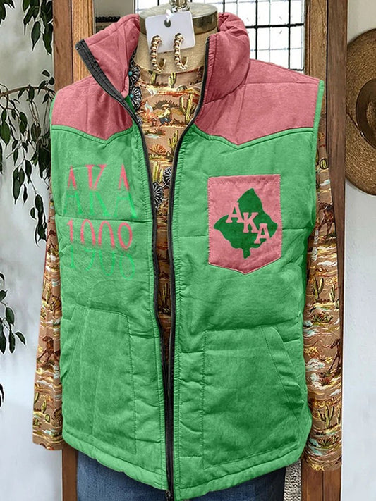 Chic Alpha Kappa Alpha Logo Vest Top - Taylor K Shop