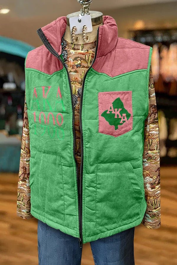 Chic Alpha Kappa Alpha Logo Vest Top - Taylor K Shop