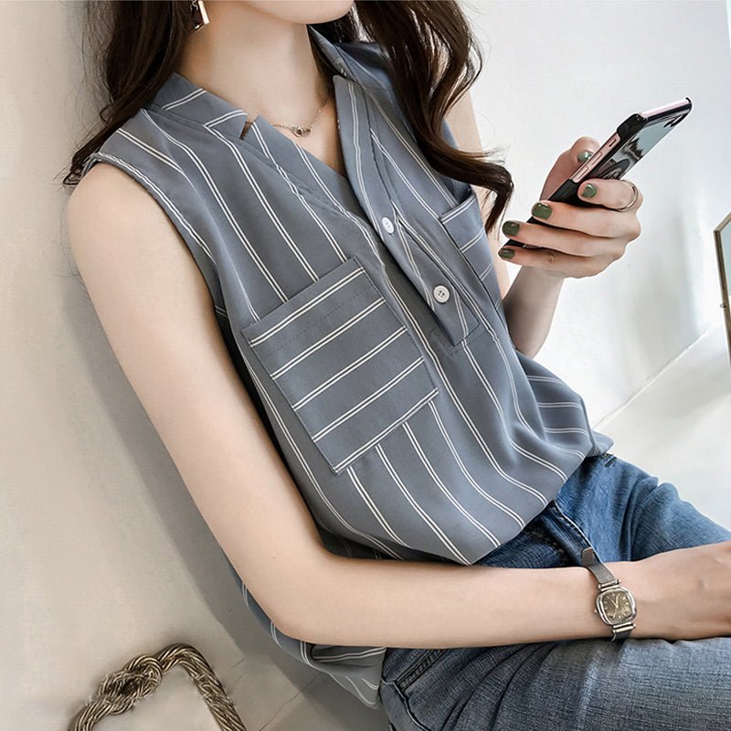 Chiffon shirt blouse - Taylor K Shop