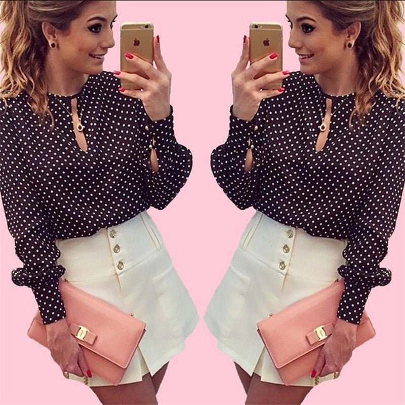 Classic Polka Dot Blouse - Taylor K Shop