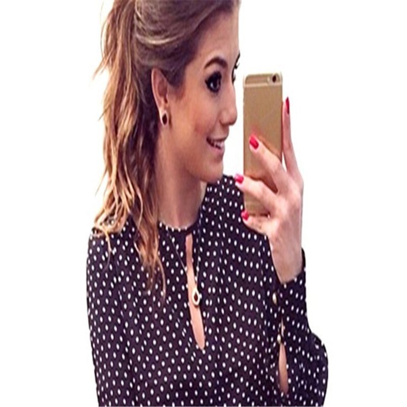 Classic Polka Dot Blouse - Taylor K Shop
