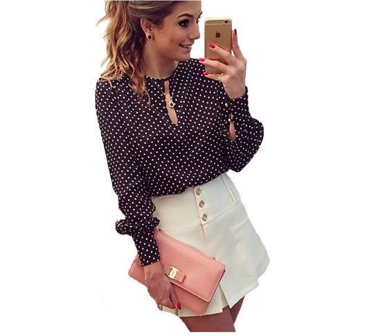 Classic Polka Dot Blouse - Taylor K Shop