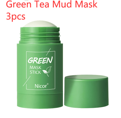 Cleansing Green Tea Mask Clay Stick Oil Control Anti - Acne Whitening Seaweed Mask Skin Care - Taylor K Shop
