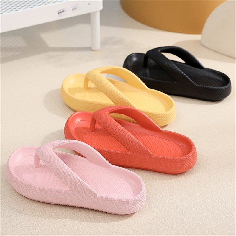 Clip Toe Shoes Eva Non - Slip Slippers Soft Sole Flip Flops Women Thick Bottom Bathroom Slides Summer - Taylor K Shop