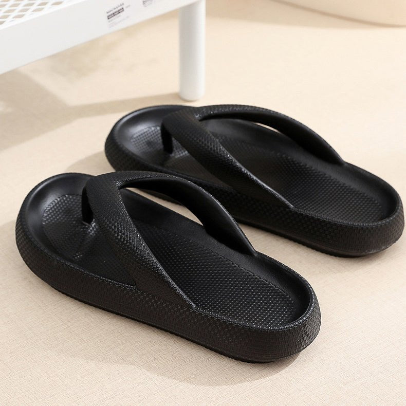 Clip Toe Shoes Eva Non - Slip Slippers Soft Sole Flip Flops Women Thick Bottom Bathroom Slides Summer - Taylor K Shop