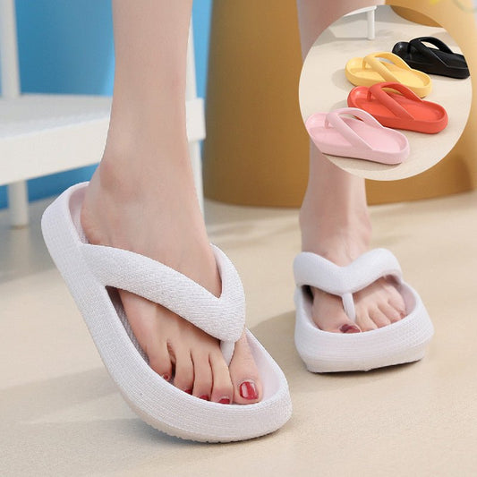 Clip Toe Shoes Eva Non - Slip Slippers Soft Sole Flip Flops Women Thick Bottom Bathroom Slides Summer - Taylor K Shop
