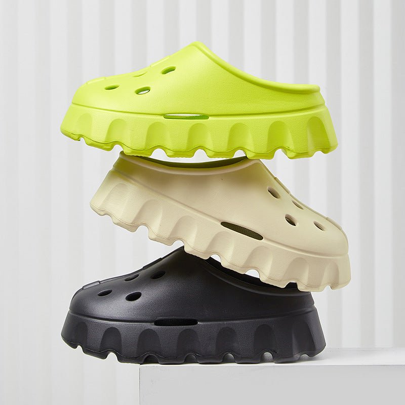 Clogs Style Slippers Summer Thick Bottom Bech Shoes Outdoor Slippers - Taylor K Shop