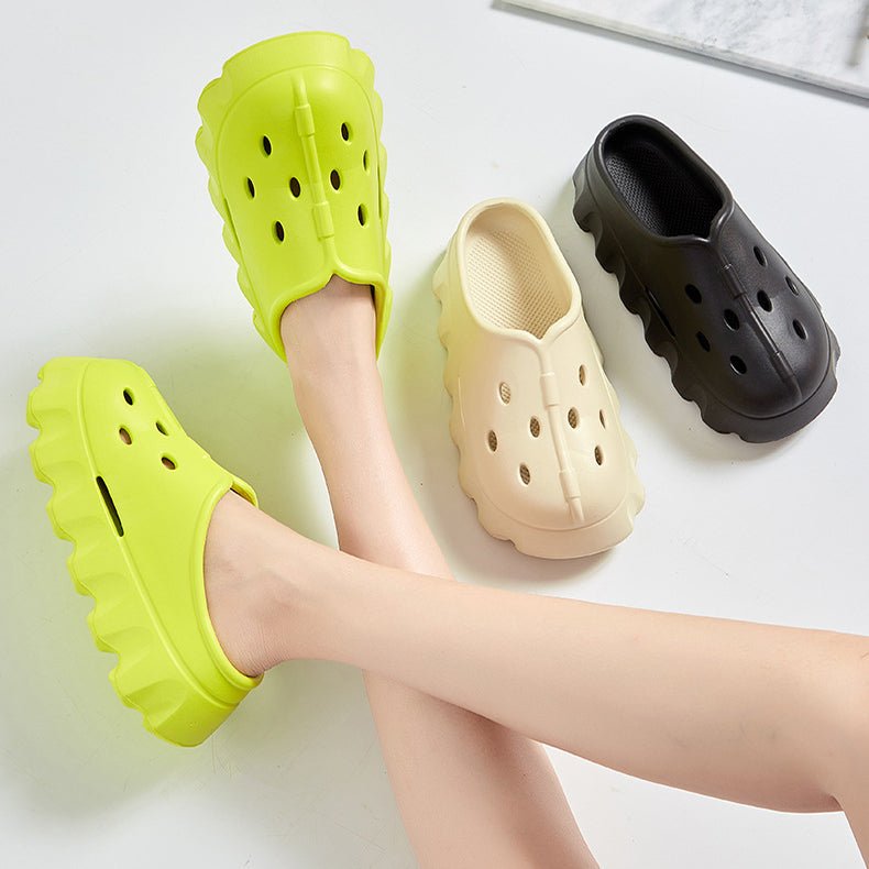Clogs Style Slippers Summer Thick Bottom Bech Shoes Outdoor Slippers - Taylor K Shop