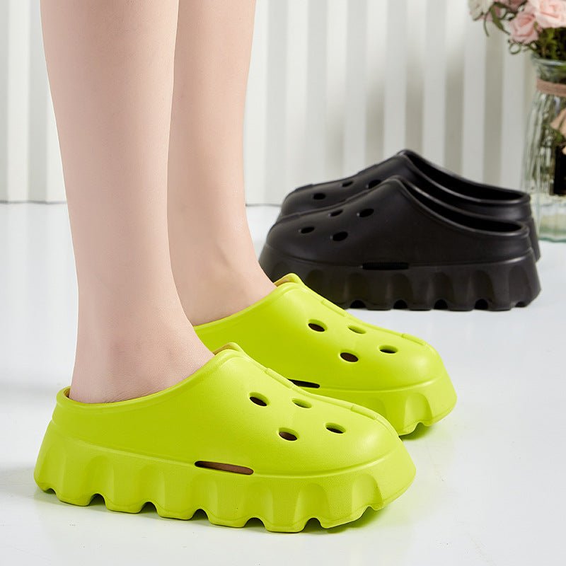 Clogs Style Slippers Summer Thick Bottom Bech Shoes Outdoor Slippers - Taylor K Shop