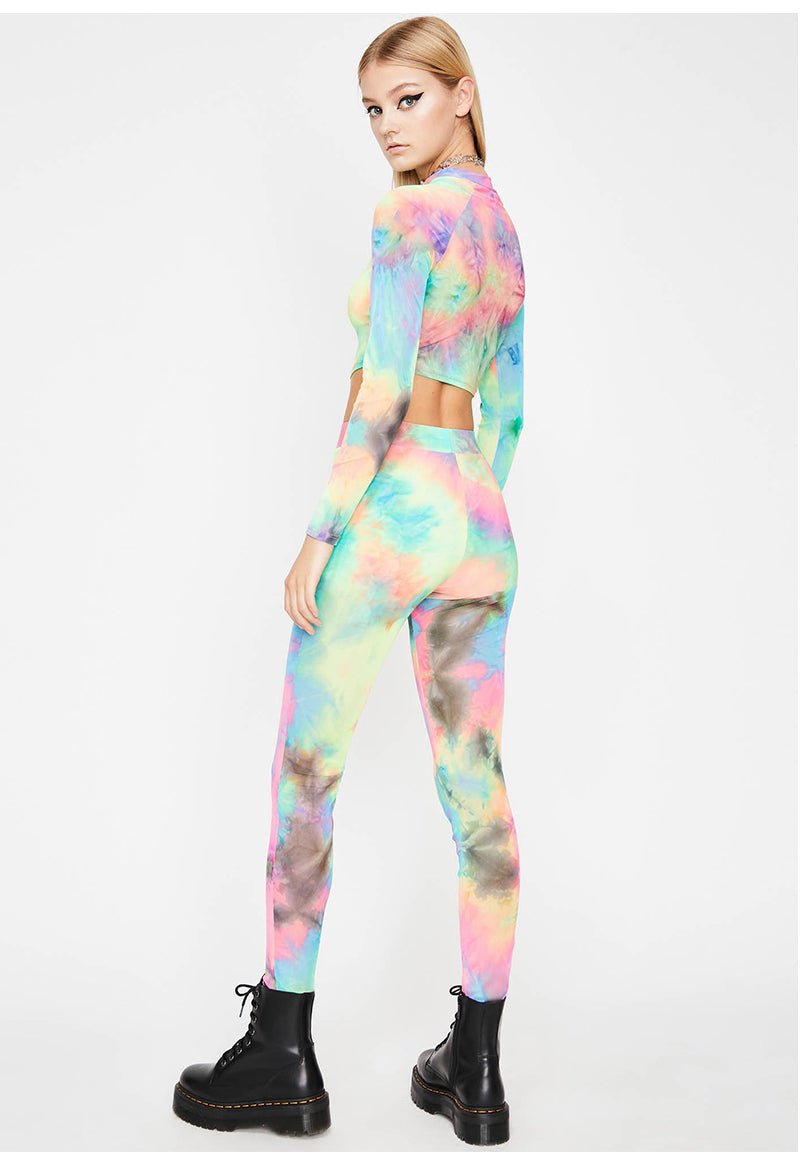 Color zipper yoga pants - Taylor K Shop