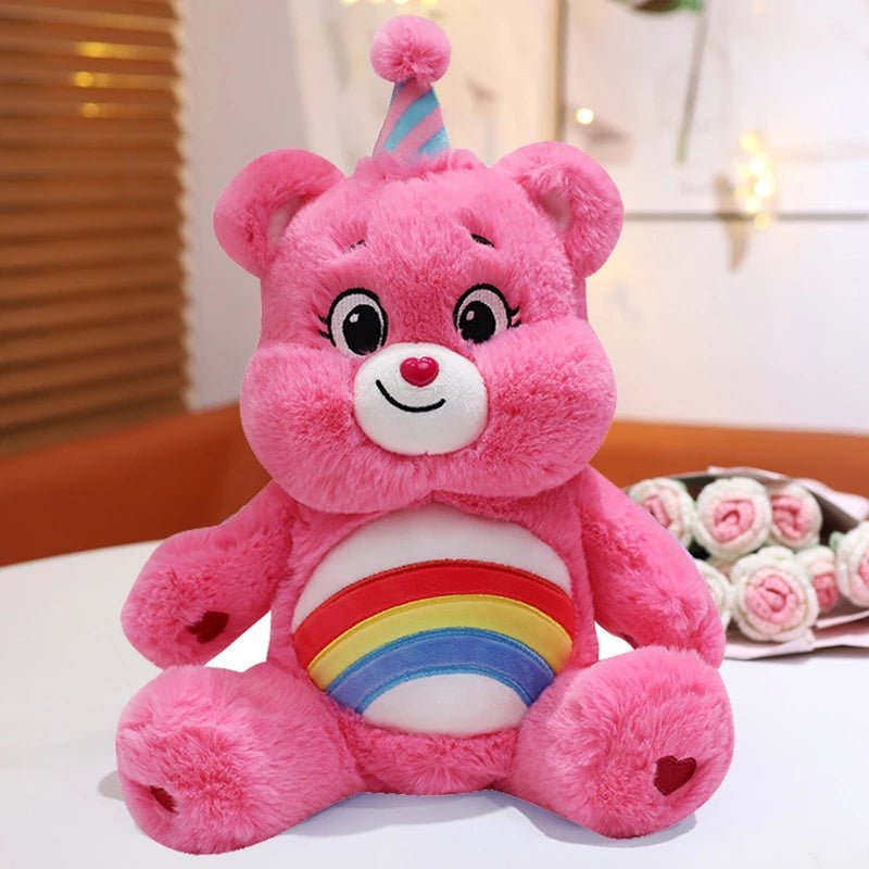 Colorful Rainbow Care Bear Plush Toy for Kids - Taylor K Shop