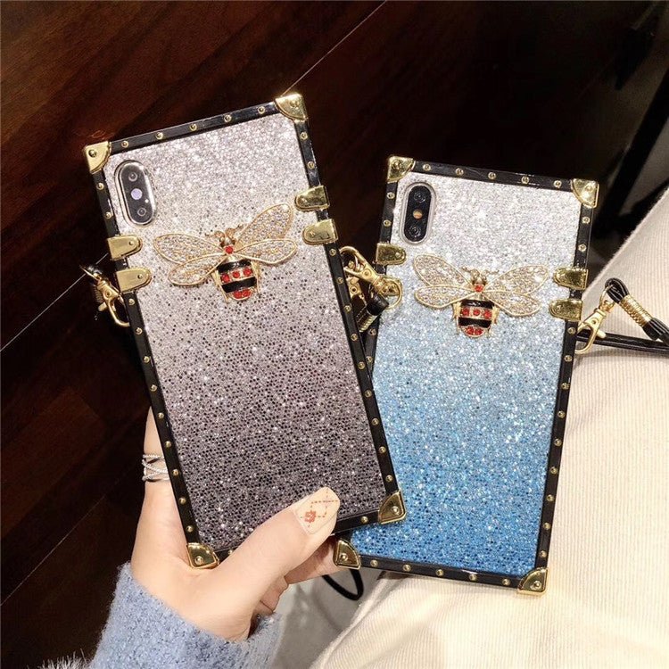 Compatible with Apple , Fashionable Mobile Phone Case With Glitter Diamond Color Matching - Taylor K Shop