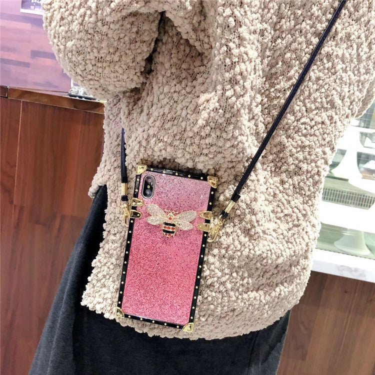 Compatible with Apple , Fashionable Mobile Phone Case With Glitter Diamond Color Matching - Taylor K Shop