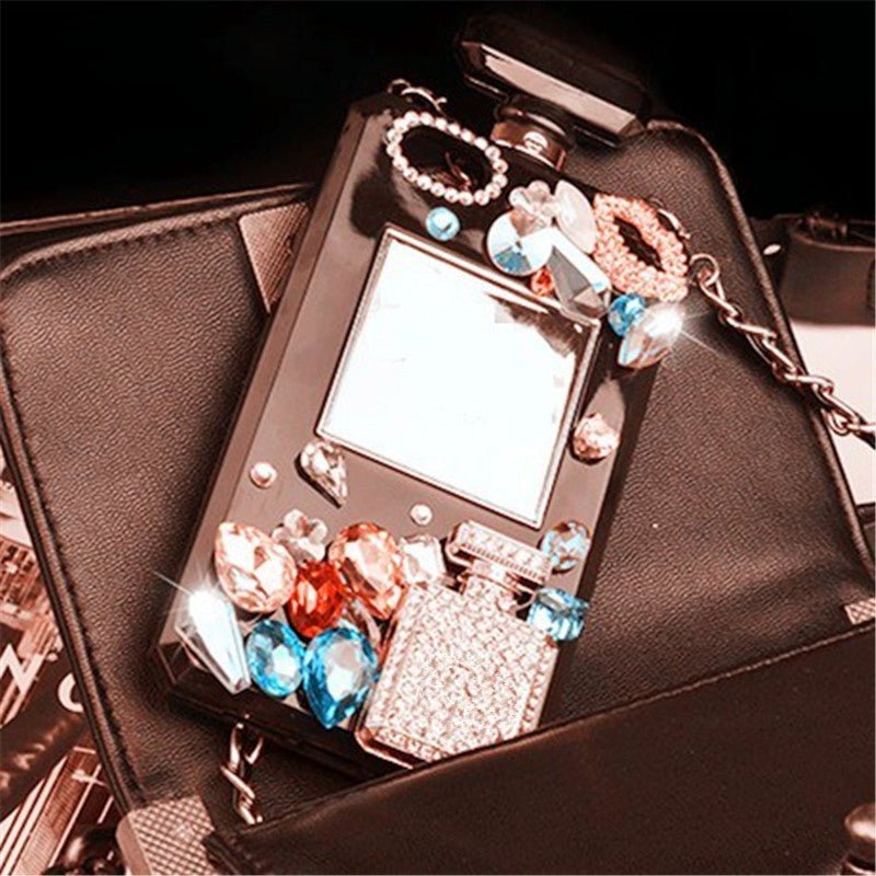 Compatible with Apple , Perfume Bottle Diamond Phone Case - Taylor K Shop
