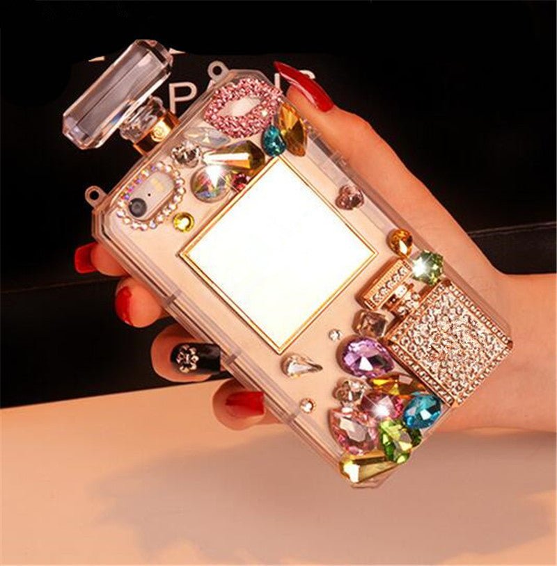 Compatible with Apple , Perfume Bottle Diamond Phone Case - Taylor K Shop