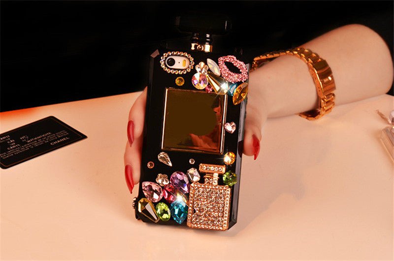 Compatible with Apple , Perfume Bottle Diamond Phone Case - Taylor K Shop