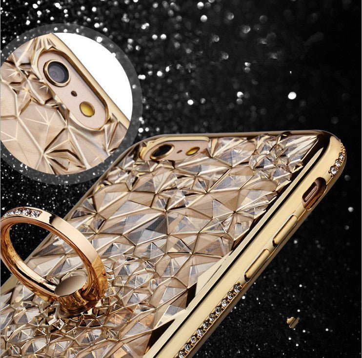 Compatible With Plating And Diamond Ring Phone Case - Taylor K Shop