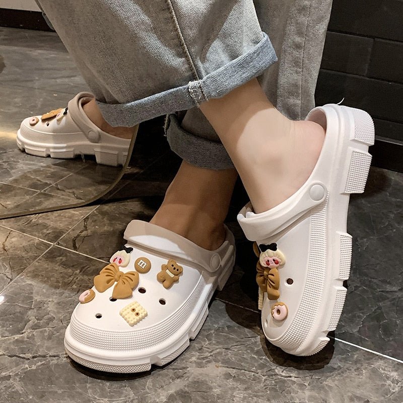 Comwarm Fashion Women Slippers Outdoor Clogs Thick Sole Sandals Female EVA Light Non - slip Home Slides Flip Flops Garden Shoes - Taylor K Shop