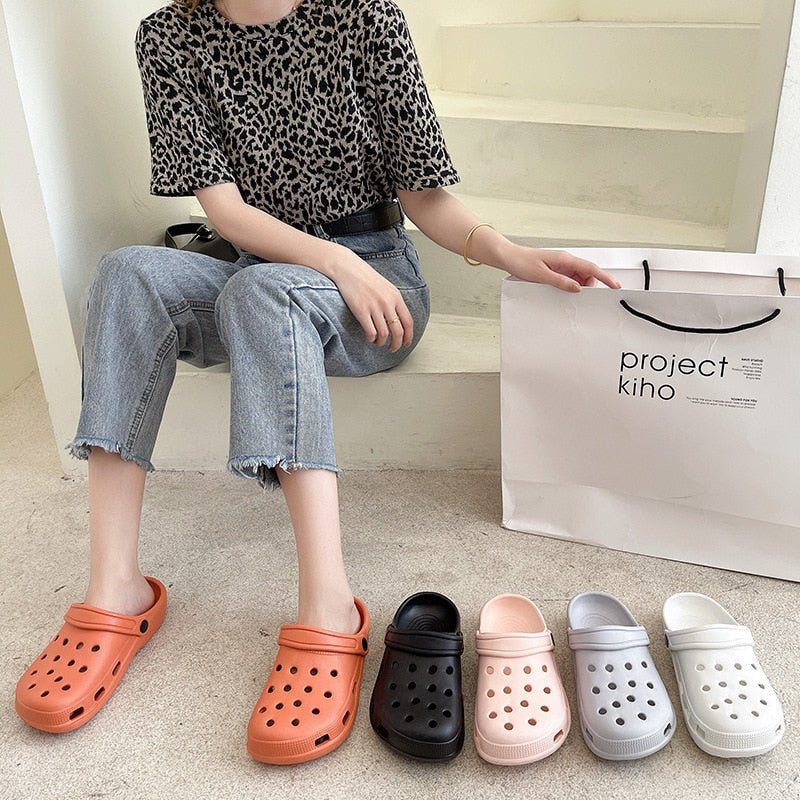 Comwarm New Women Waterproof Slippers Summer Outdoor Women Slides Soft Sole Garden Shoes Indoor Classic Nursing Clogs Sandals - Taylor K Shop