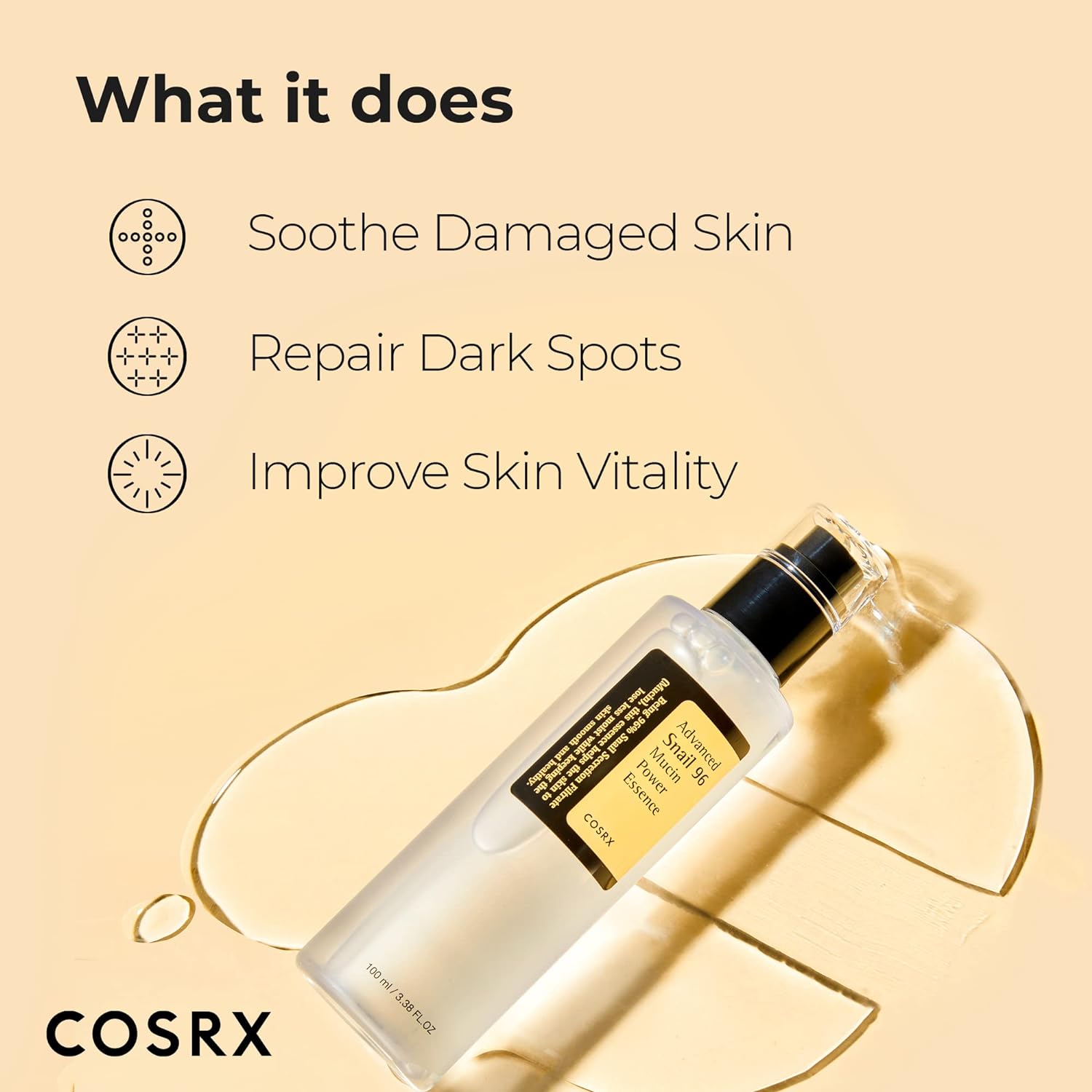 COSRX Snail Mucin Repairing Essence Hydrate Revitalize Skin - Taylor K Shop