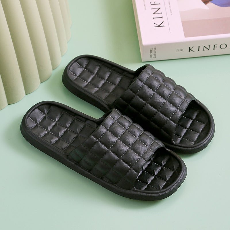 Couple Summer Slippers Bathroom Non - Slip Home Shoes Men And Women - Taylor K Shop