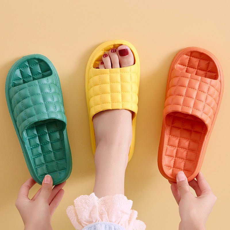 Couple Summer Slippers Bathroom Non - Slip Home Shoes Men And Women - Taylor K Shop