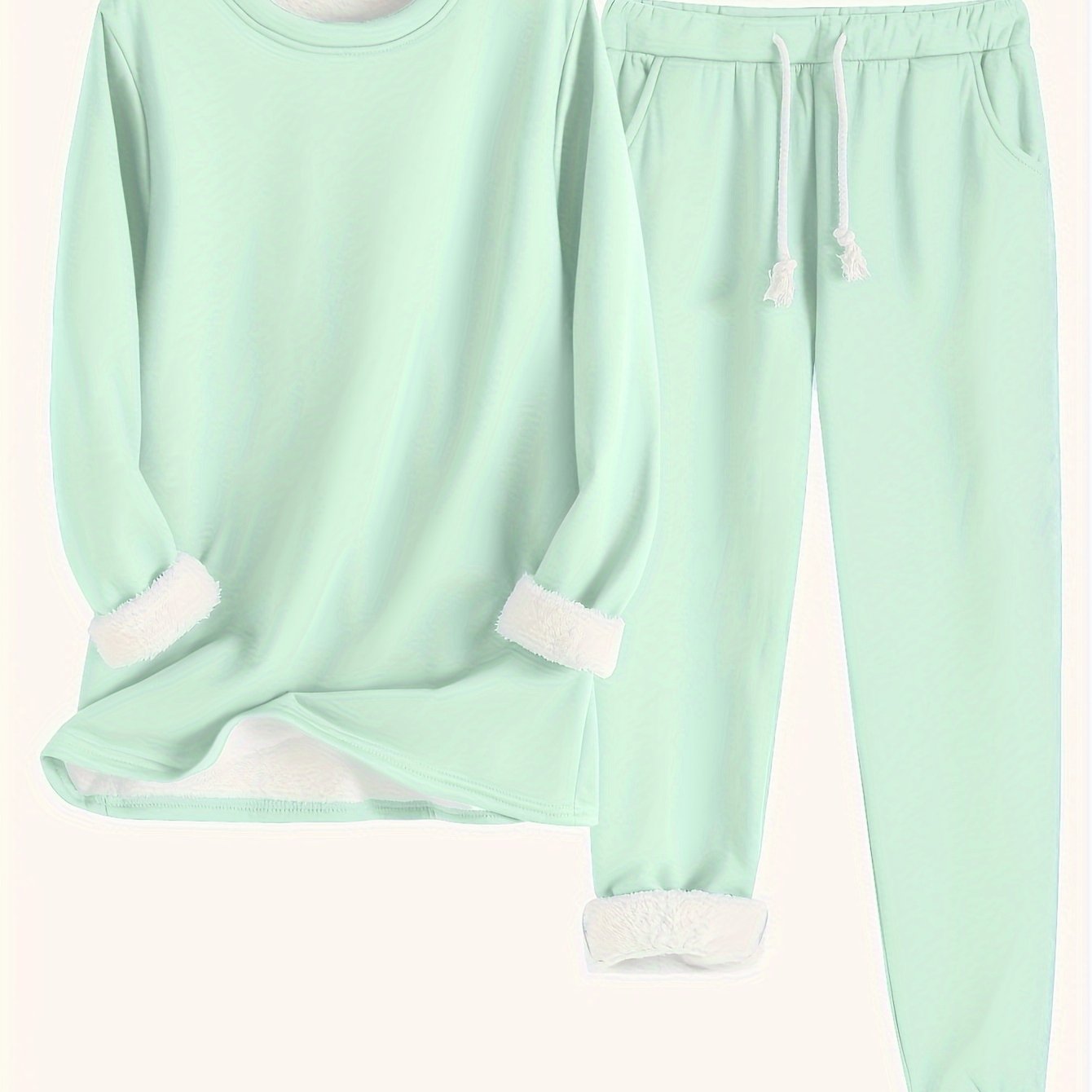 Cozy Crew Neck TwoPiece Set for FallWinter - Taylor K Shop