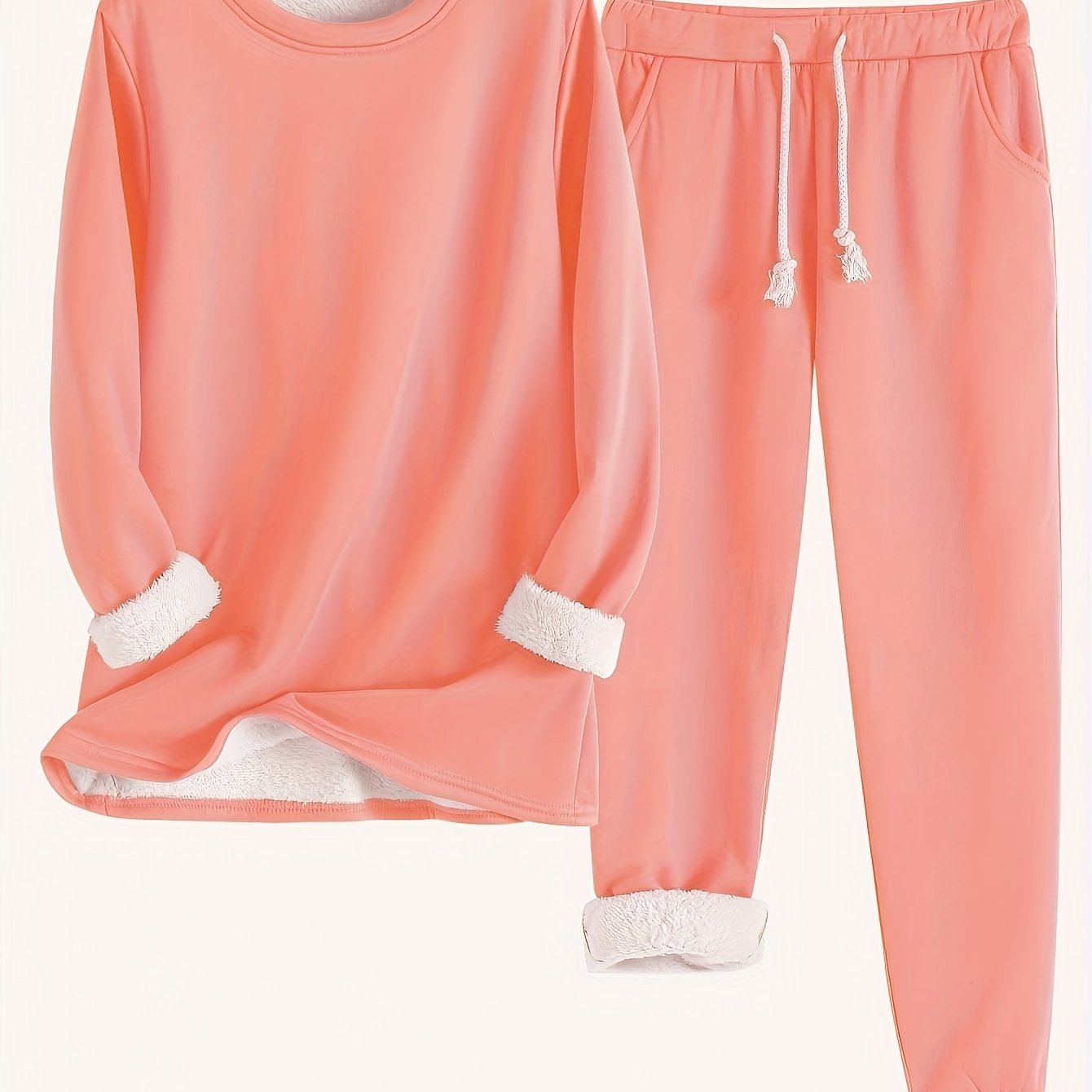 Cozy Crew Neck TwoPiece Set for FallWinter - Taylor K Shop