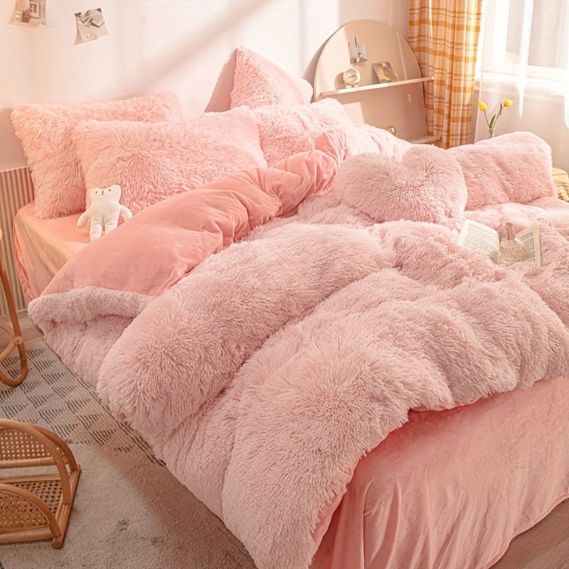 Cozy King Plush Bedding Set Warm SkinFriendly - Taylor K Shop